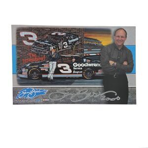 SIGNED Sam Bass 6x9" Ready to Rumble Nascar Promotional Card Postcard Earnhardt